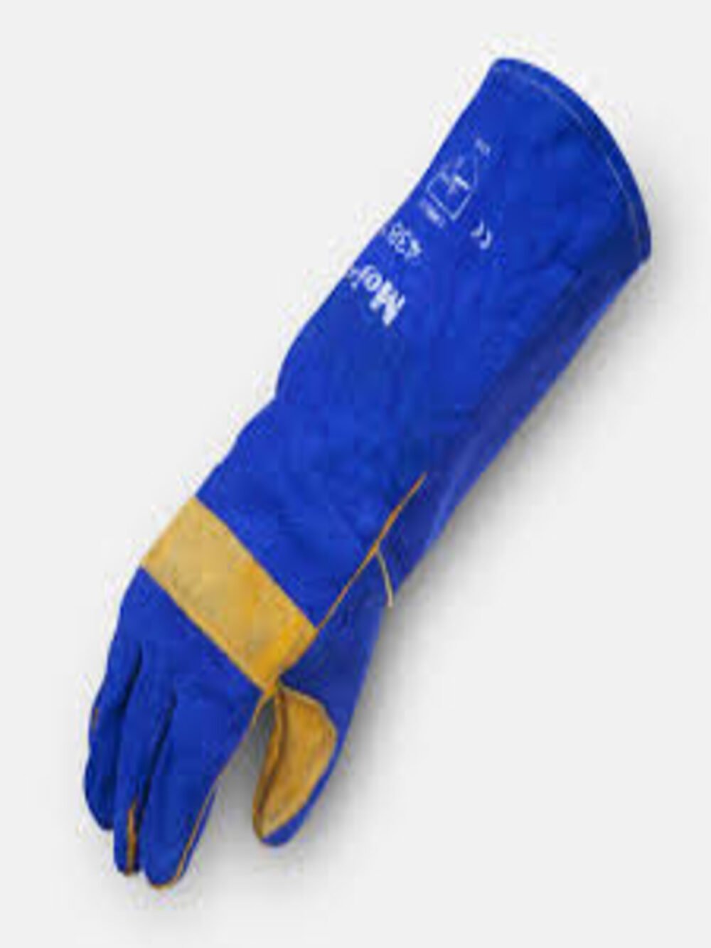 Mojave Blue Leather Split Gloves