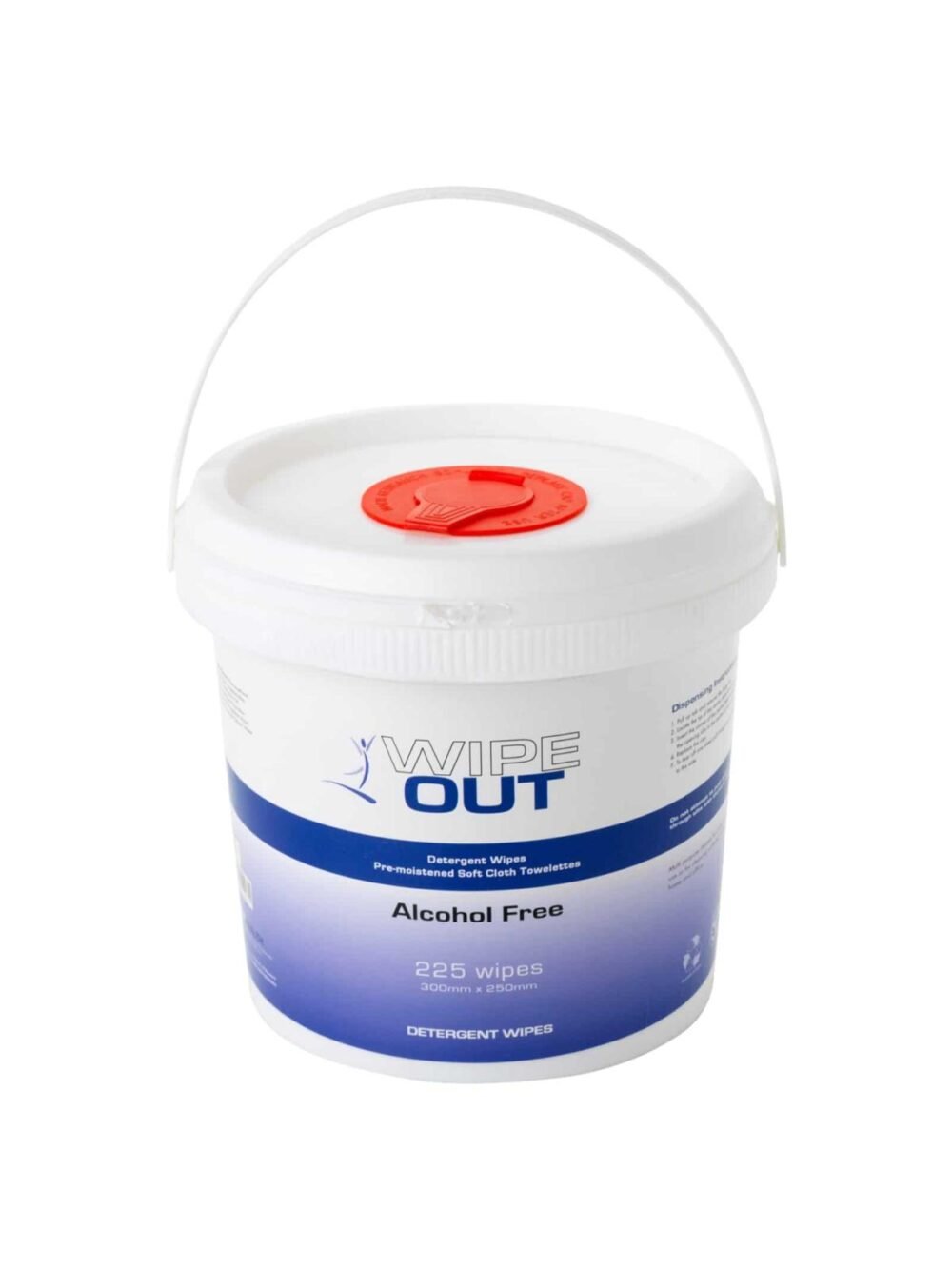 WIPEOUT DETERGENT WIPES ALCOHOL FREE TUB