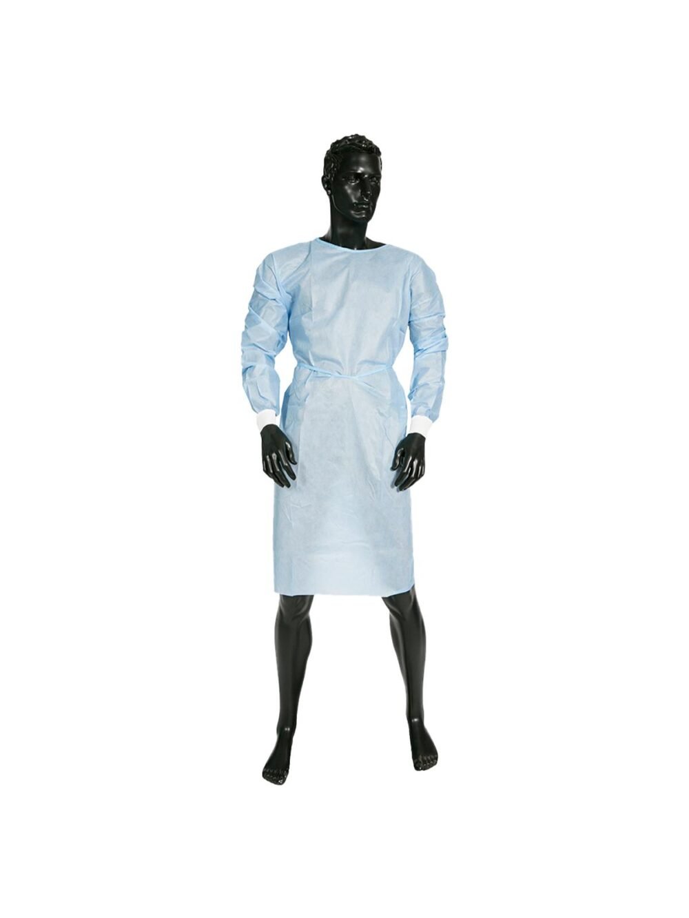 Ultra Health Surgical Gown – Non-Sterile SMS, Blue, Universal Size (XL-3XL), Knitted Cuff, Pack of 50
