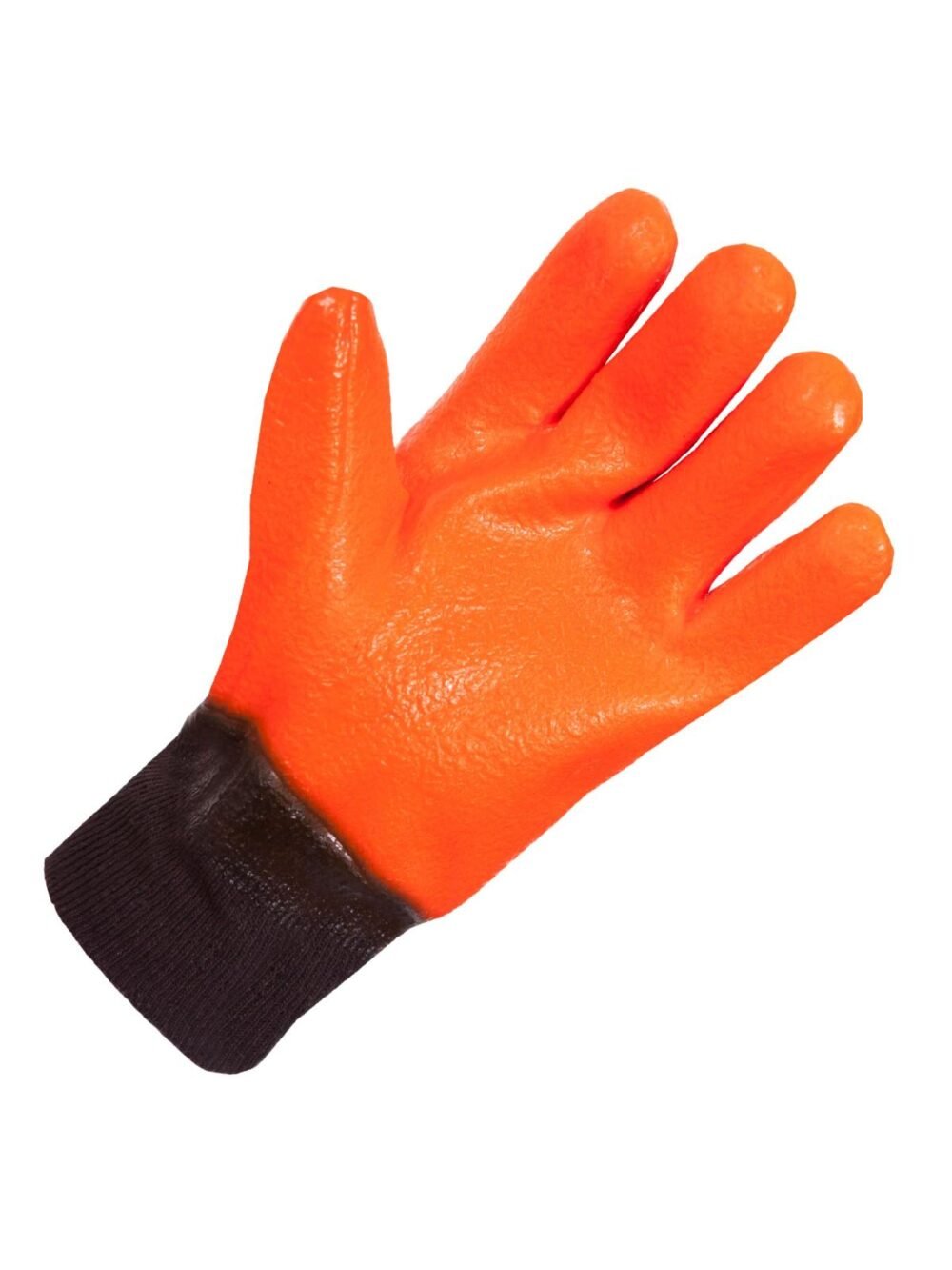 PVC Foam Orange Freezer Glove