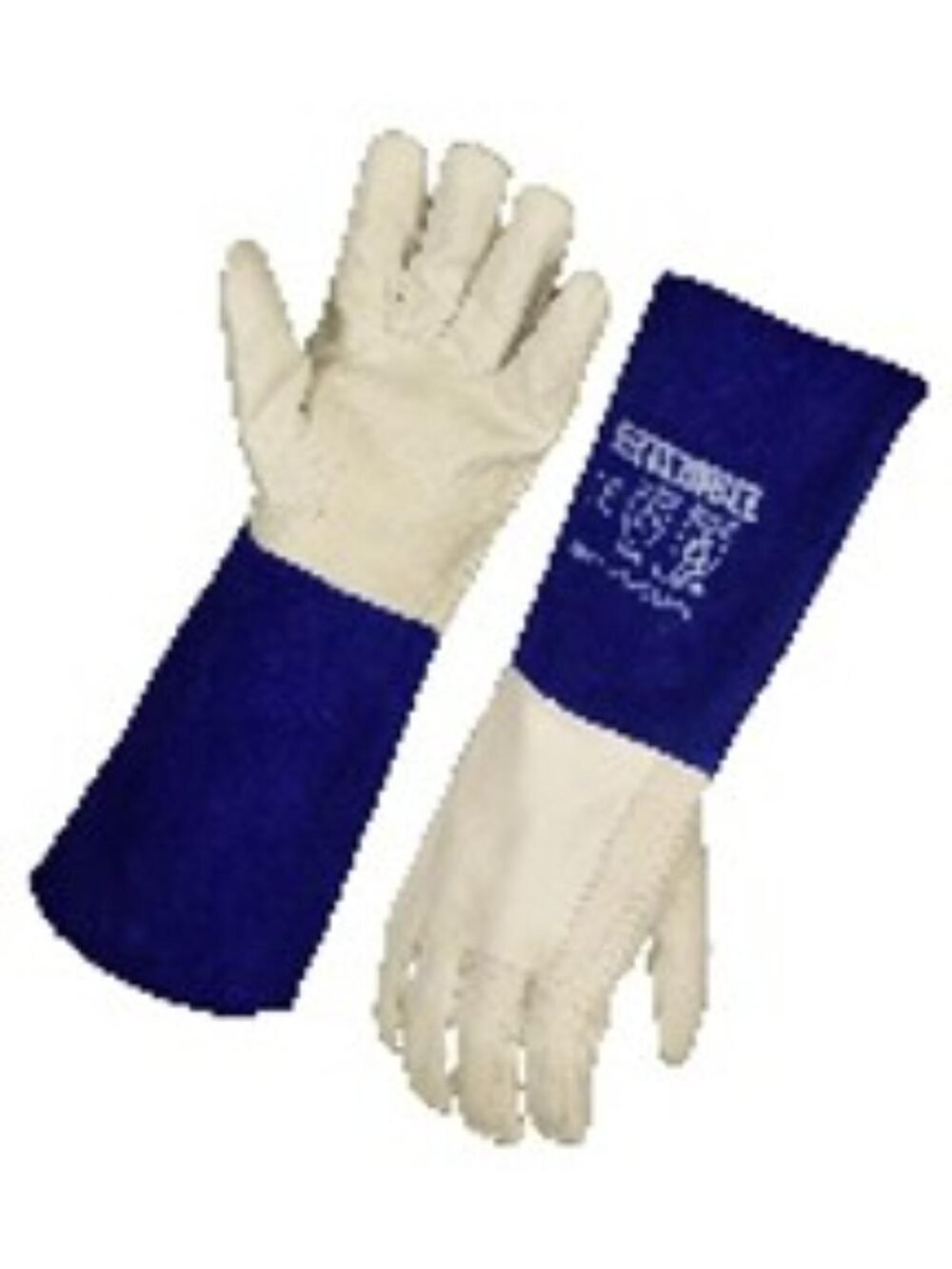 STEELDRILL PREMIUM TIG WELDING GLOVES GOAT HIDE EXTENDED CUFF BLUE SIZE 10