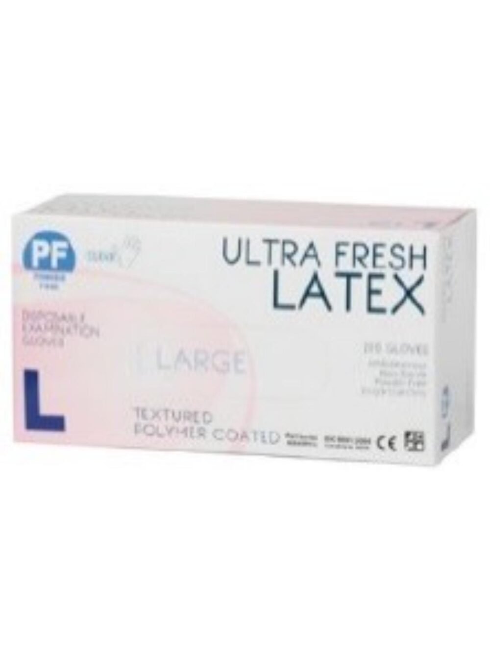ULTRA FRESH CLEAR GLOVE PREMIUM WEIGHT TEXTURED POWDER-FREE CLEAR (200pcs) M