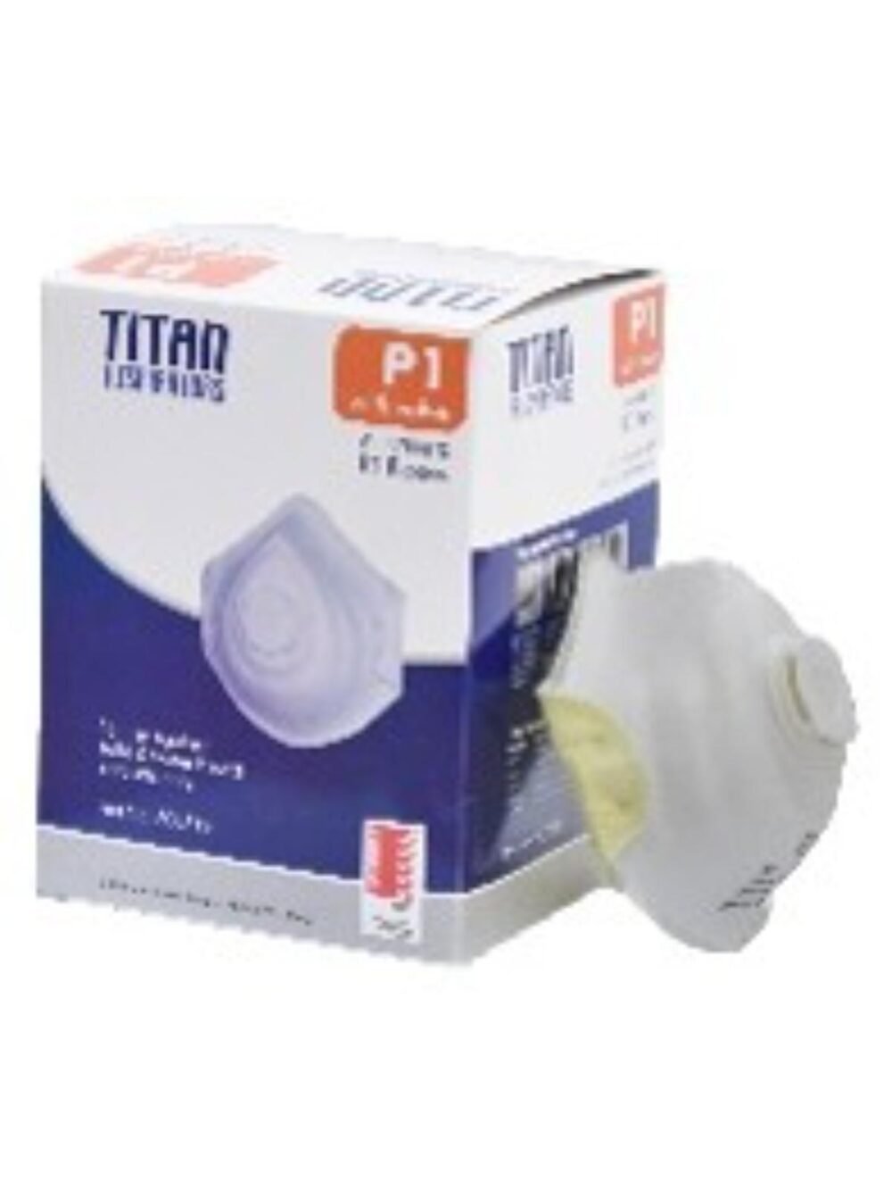 TITAN P1VALVE  RESPIRATOR FACE MOULDED ADJUSTABLE STRAP (10 Pcs/Box,12 Boxes/Ctn)