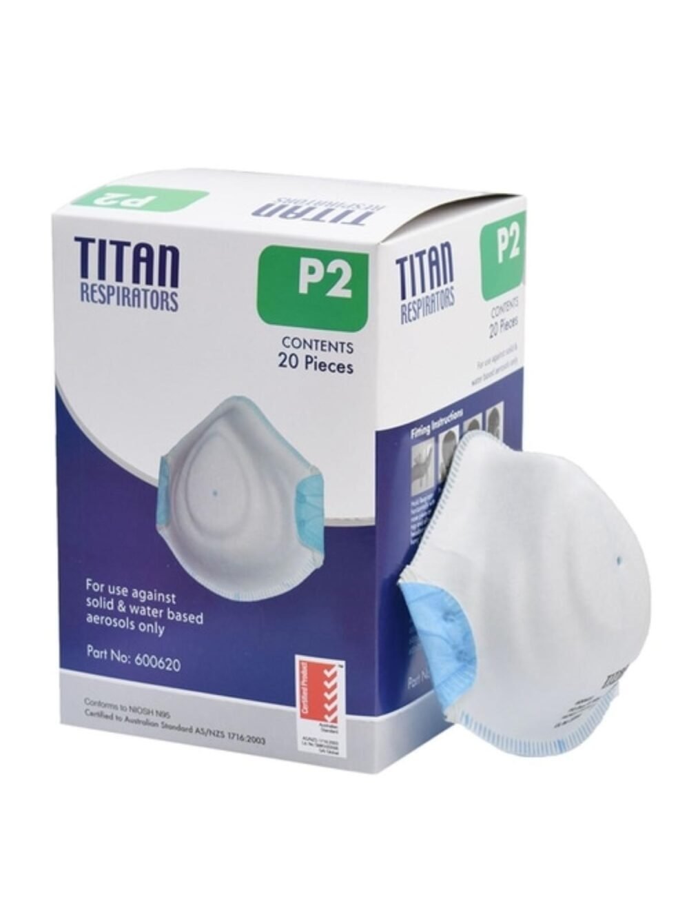 TITAN P2 RESPIRATOR FACE MOULDED ADJUSTABLE STRAP (240 Pieces)