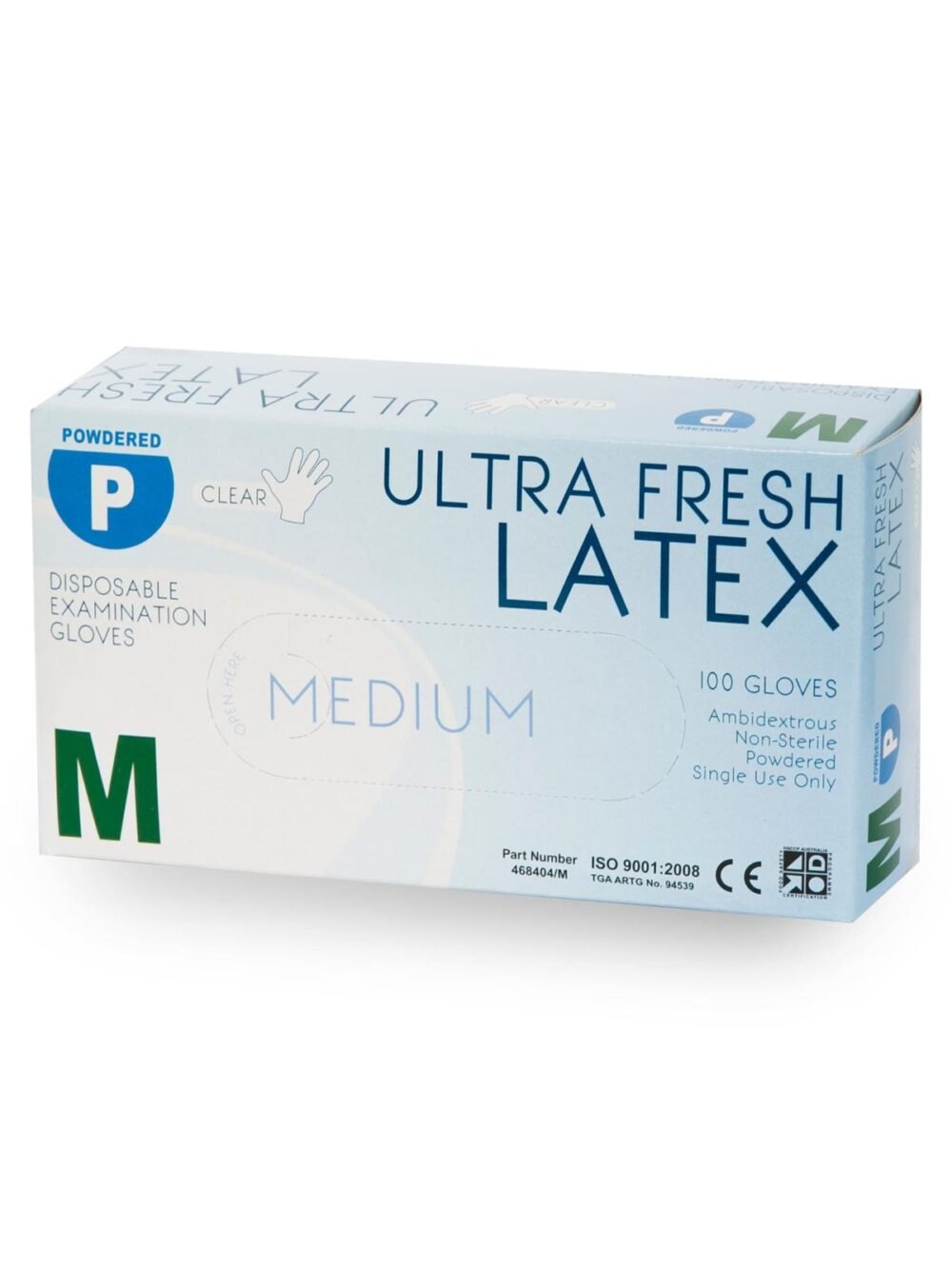 ULTRA FRESH CLEAR GLOVE PREMIUM WEIGHT POWDERED CLEAR