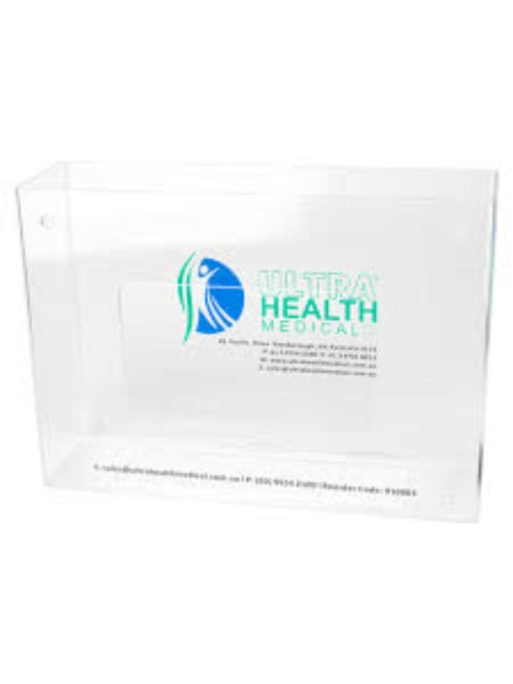 ULTRA HEALTH ACRYLIC APRON DISPENSER CLEAR