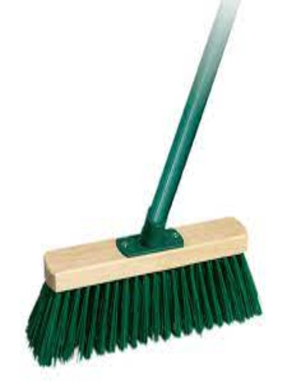 Wooden street broom