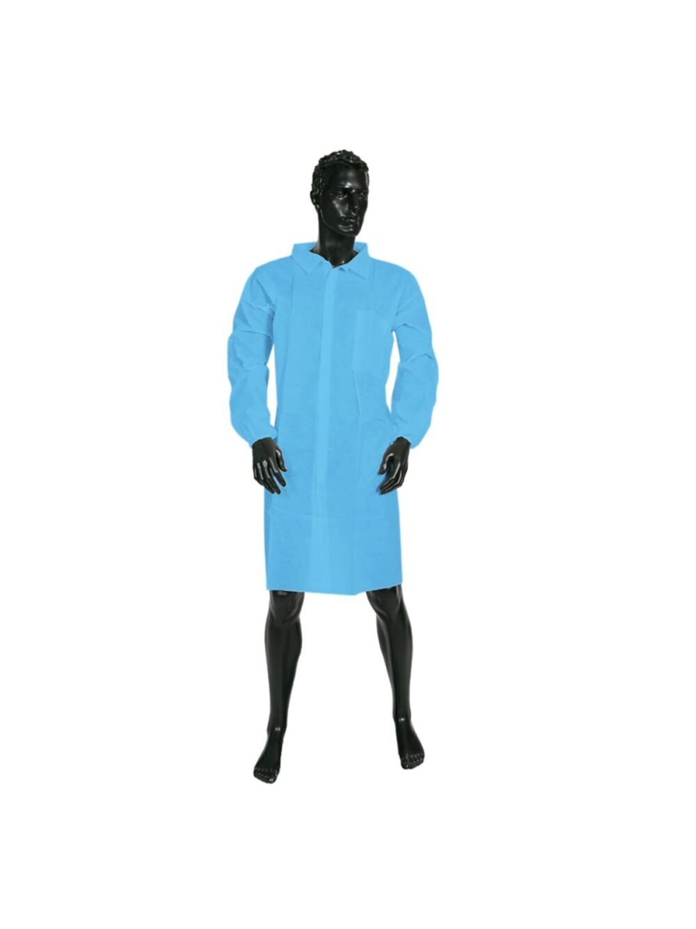 ULTRA HEALTH LABCOAT PP BLUE – VELCRO SEAL(50 units)