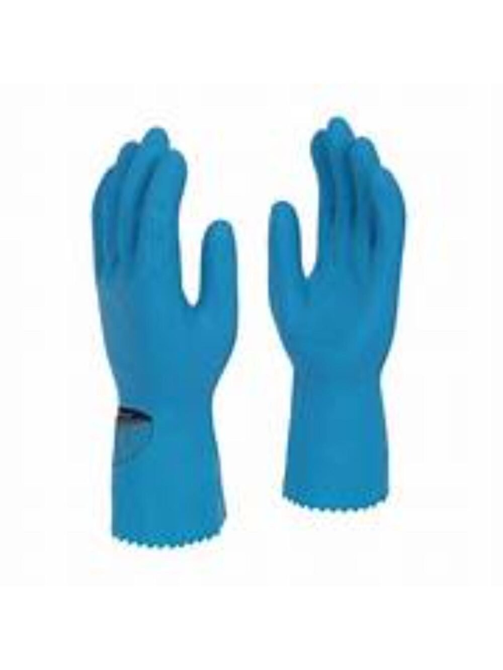 ULTRA TOUCH RUBBER GLOVE SILVERLINED BLUE
